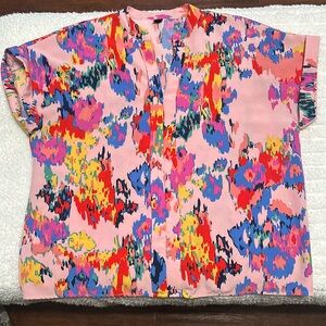 Gently Used Cap Sleeve VNeck Top